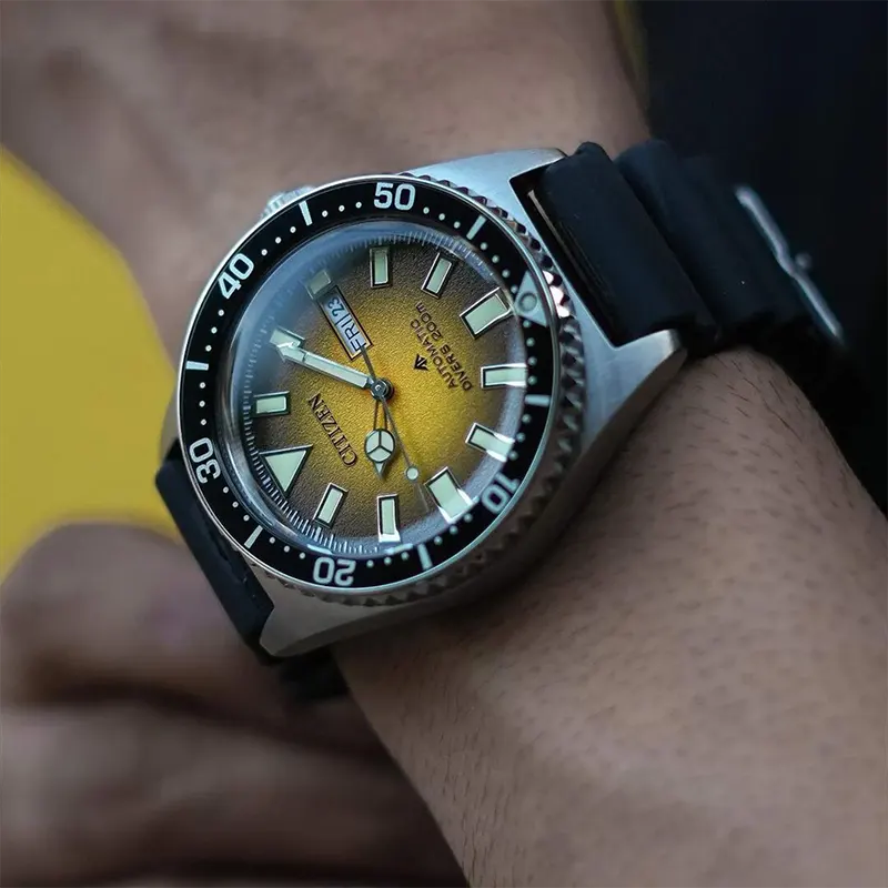 Citizen Promaster Diver's Yellow Dial Men's Watch- NY0120-01X